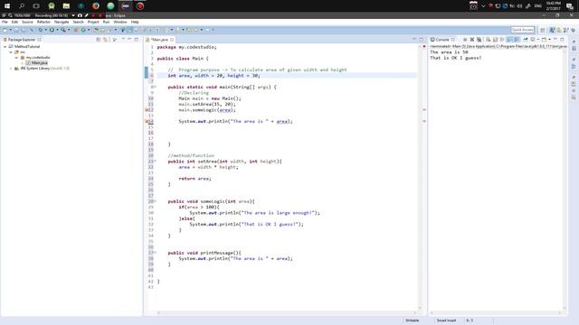 Java Tutorial #7 - Method/Function is FUN! смотреть онлайн