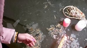 Чистка от болезней, привязок, пут, порч на красоту. Сливаем на лед и талую воду блоки на исцеление.