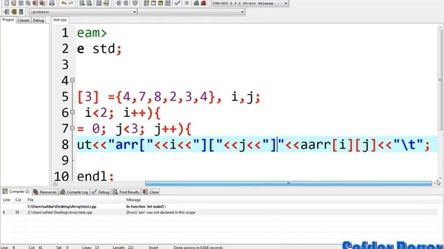Initialize 2D Array and Display Element with Index in C++ | C++ Tutorial for Beginners- 76 смотреть онлайн