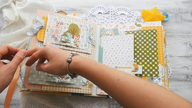 Scrapbooking | Album for a boy | Скрапбукинг. Альбом для малыша смотреть онлайн