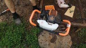 Бензобур из мотокосы