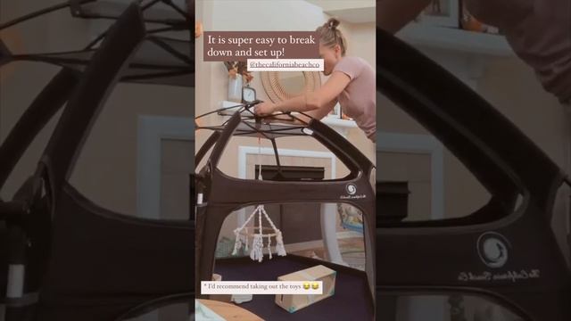 The BEST playpen for travel! LIGHT and FAST to put up! смотреть онлайн