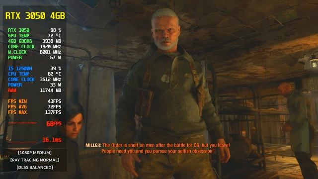 Metro Exodus | Intel Core I5 12500H RTX 3050 | Acer Nitro 5 | 16 GB Ram смотреть онлайн