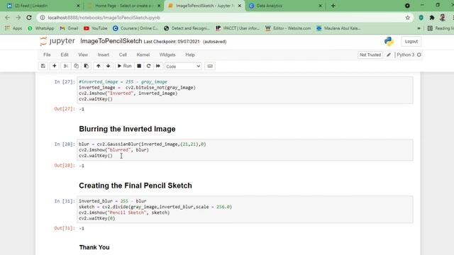 Image To Pencil Sketch with Python I LGMVIP DATA SCIENCE I #LGMVIP смотреть онлайн