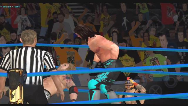 🎮AJ styles vs Edge vs Rey Mysterio | WWE 2k23 Wii gameplay dolphin emulator|WWE SmackDown highlight смотреть онлайн