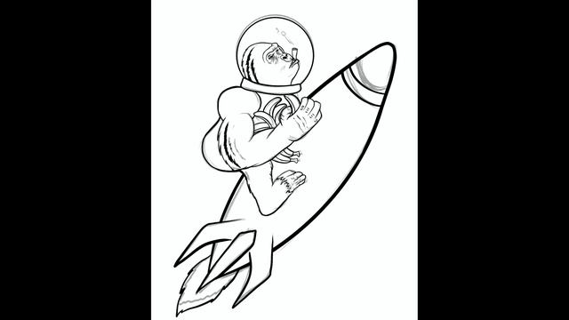 Stonks Meme Monkey To the Moon with Bananas [ Procreate Time Lapse Drawing ] Speedpaint Digital Art смотреть онлайн