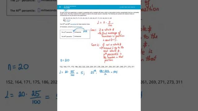 Percentiles, Elementary Statistics in ALEKS смотреть онлайн