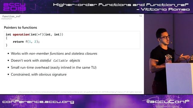 Higher-order functions and function_ref - Vittorio Romeo [ACCU 2019] смотреть онлайн