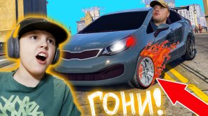 ЧЕМ Закончится ПОГОНЯ на ПРОБИТОМ колесе КИА РИО в GTA 5