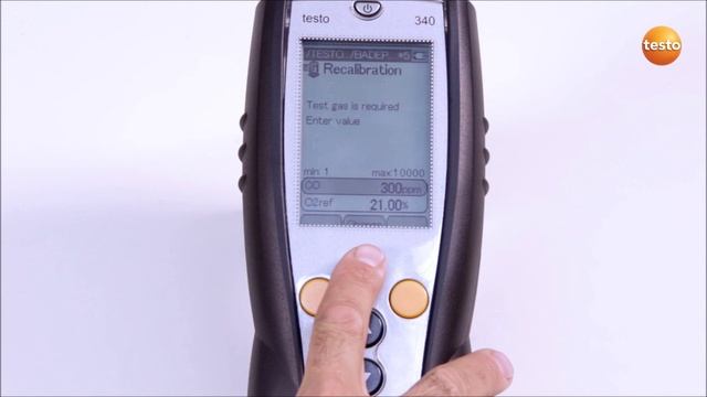 Testo 340. 7. Выполнение калибровки