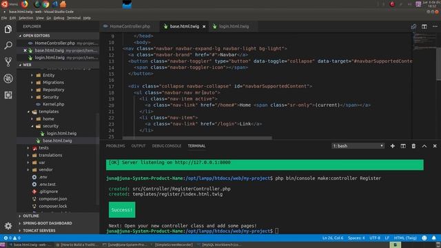 Symfony 4 registro y login смотреть онлайн