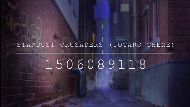 Stardust crusaders (JOTARO THEME) roblox id code смотреть онлайн