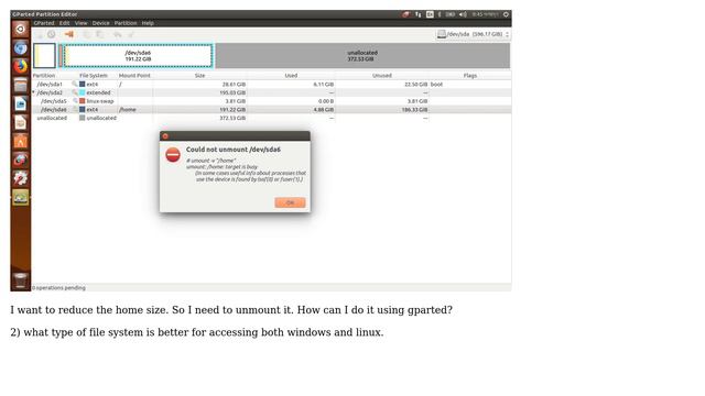 Ubuntu: How to shrink home partition on a running OS (Ubuntu linux)? смотреть онлайн