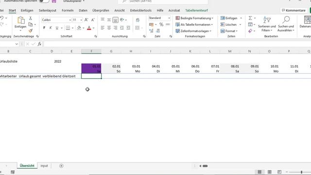 Excel flexibler Urlaubsplaner mit intelligenten Funktionen Teil 1, inkl. kostenloser Vorlage смотреть онлайн