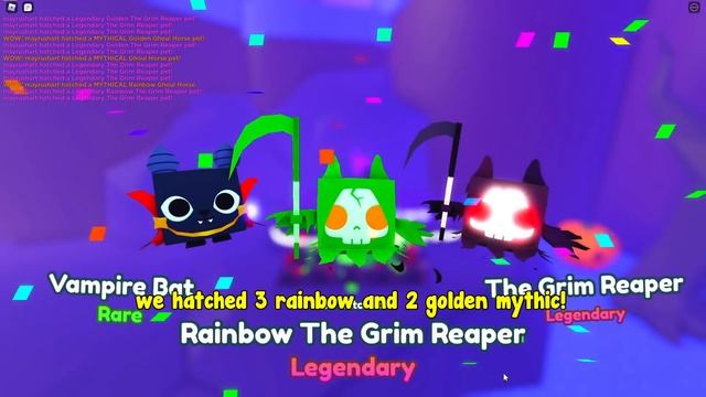 I Hatched 400 Ghoul Horse New Mythical! Made Dark Matter - Pet Simulator X Roblox смотреть онлайн