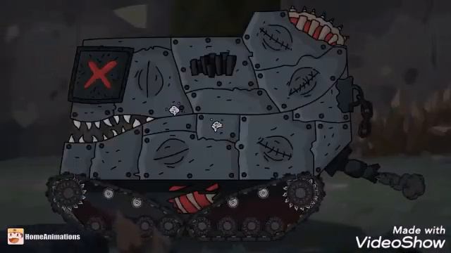 ОН МОНСТР - клип Мультики про танки (HomeAnimations КВ-44М) tank kb44m demons смотреть онлайн