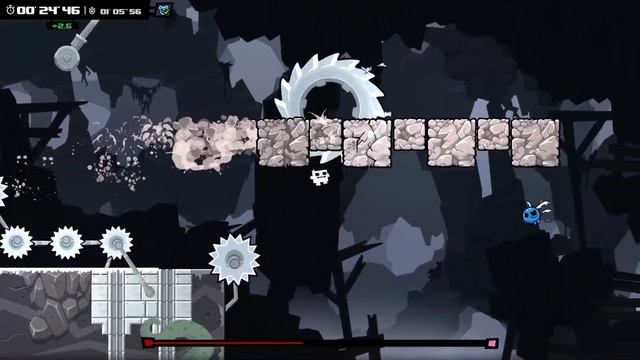 Super Meat Boy Forever - Teak Girl [ No Menu, NG+, Dark World, No Death ] смотреть онлайн