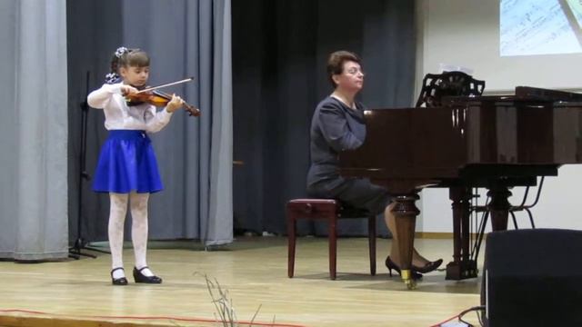 Сандра 8 лет скрипка П. Шольц "Непрерывное движение" смотреть онлайн