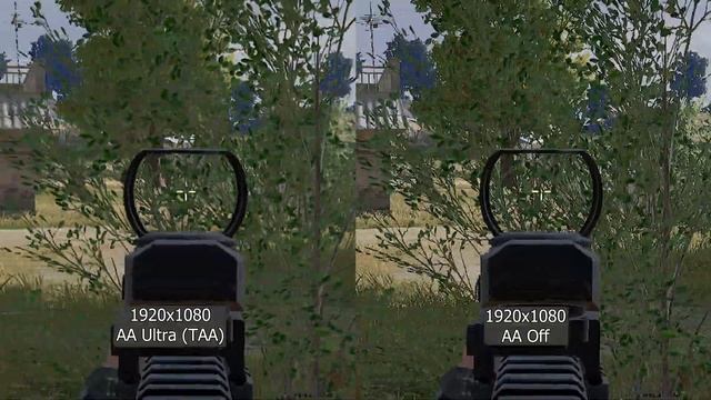 Минусы TAA сглаживания в PUBG, сравнение вкл-выкл в 1080p, 1440 и 2160p. смотреть онлайн