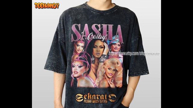 Wash Sasha Colby Retro Shirt, Sasha Colby 90’s Vintage Homage Shirt смотреть онлайн