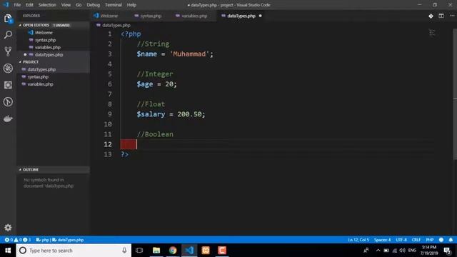 #6 PHP Data Types смотреть онлайн