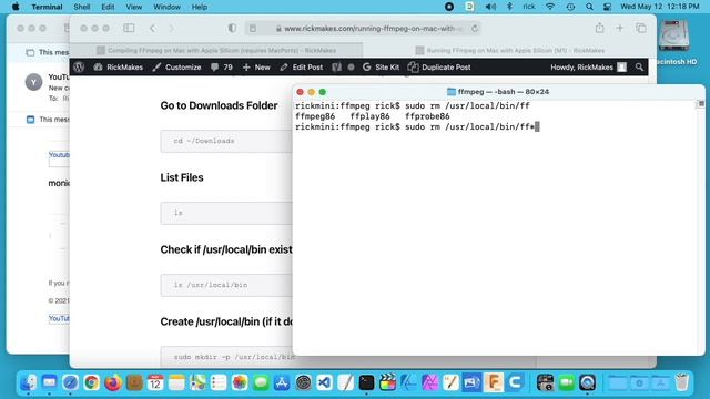 Installing FFmpeg on an M1 Mac (using Macports) смотреть онлайн