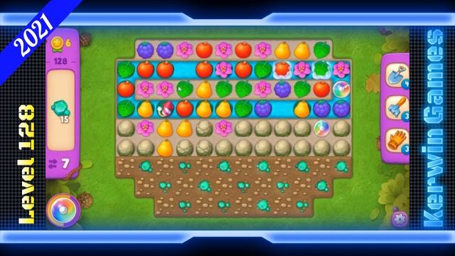 Gardenscapes Level 128 - Super Hard Level - No Boosters - 16 Moves (2021)