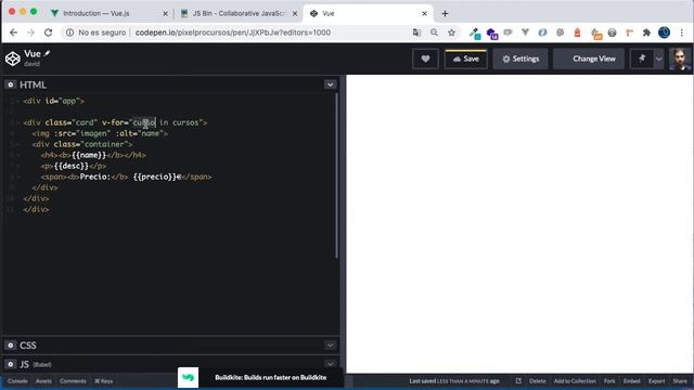 Vue JS Datos Recorrer con For 03 смотреть онлайн