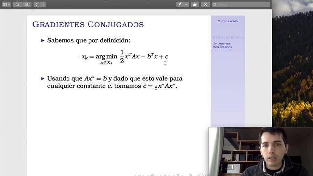 Optimización - Práctica 2 - Gradientes Conjugados - Parte 3 смотреть онлайн