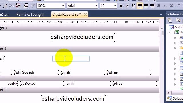 Crystal Reports ile Rapor Oluşturma 2. Bölüm Ders 105 -- www.csharpvideoluders.com -- смотреть онлайн