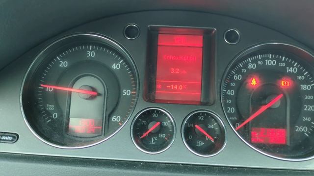 2008 Volkswagen Passat B6 1.9 TDI -14C cold start смотреть онлайн