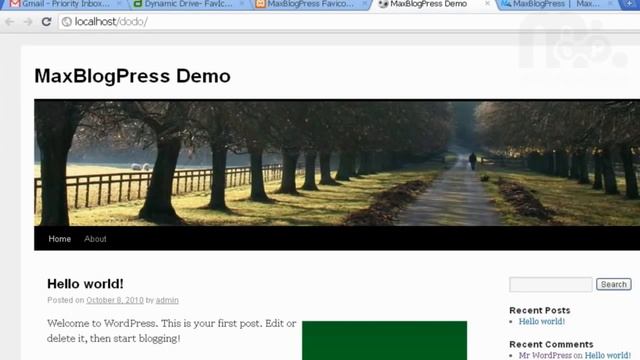 WordPressTutorials.TV Tutorial MaxBlogPress Favicon WordPress Tutorial смотреть онлайн