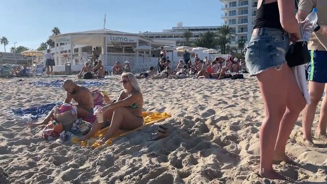 Beach Walk Tours 4K / Nissi Beach 4K / Walking Tour Nissi Beach / Cyprus Ayia Napa