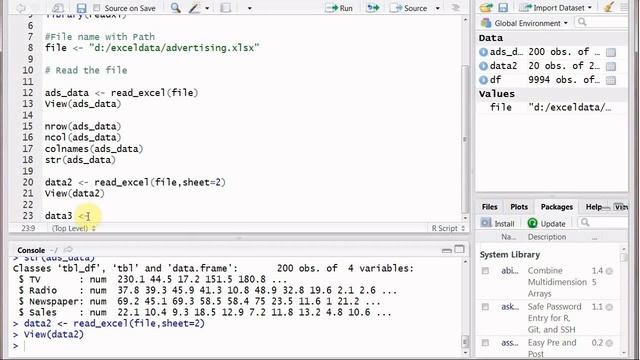 How to Read Excel File in R (xlsx/xls) using R Studio – R Tutorial for Beginners смотреть онлайн