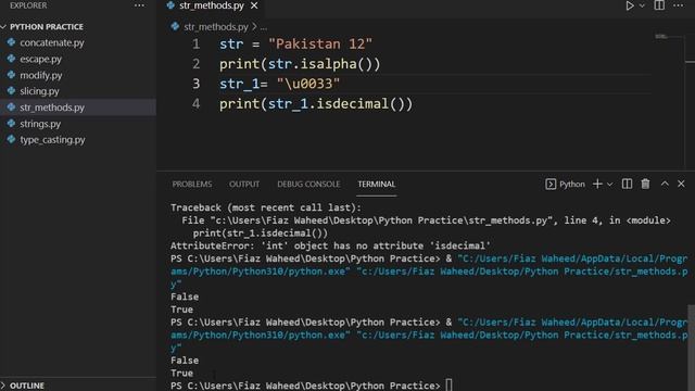 isalpha(), isdecimal(), isdigit() , Lec#30 |Python Complete Course for Beginners in Urdu/Hindi 2022 смотреть онлайн