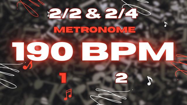 190 BPM - 2/2 & 2/4 Metronome смотреть онлайн