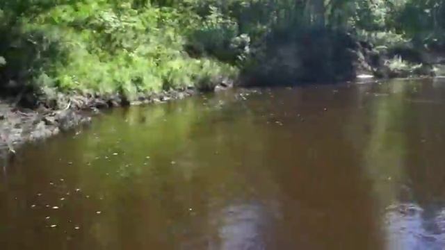 Попытка сплава по реке Барнаулка на матрасе.