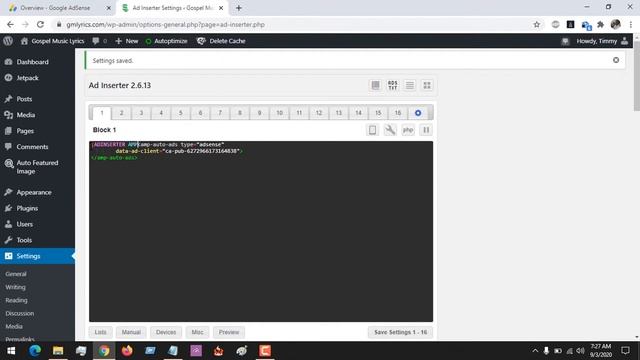 How to setup Adsense Ads on AMP Pages via Adinserter смотреть онлайн