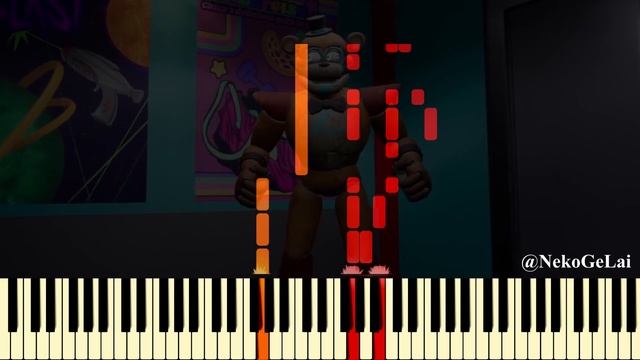 FNAF: Security Breach - Elevator 2 music piano tutorial + sheet (Synthesia) смотреть онлайн