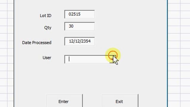 Excel Form Data Entry In Columns A - D смотреть онлайн