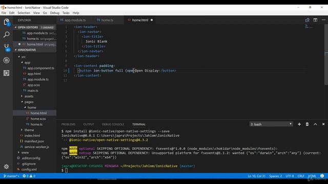 Opening Device Settings - Add Native Features To Ionic Apps with Ionic Native смотреть онлайн