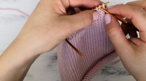 Вяжем спицами. Любимая шапка бини. Мастер класс.