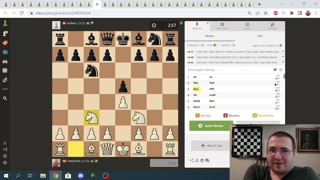 Шахматы-Как набить 2800+ в 3+0 на chess.com (за белых) смотреть онлайн