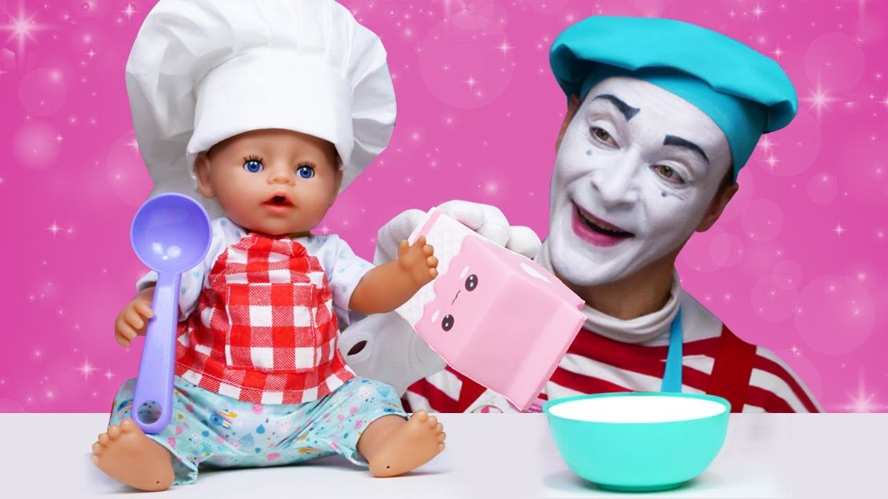 Видео игры - Вкусняшки для куклы БЕБИ БОН! - Детские игры готовить. Мультик для детей с Baby Born смотреть онлайн
