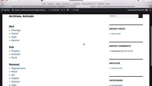 Create an Archive Page With Custom Taxonomies in WordPress: Introduction смотреть онлайн