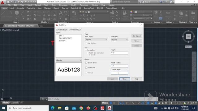 Text style command in autocad how to change text style in autocad 2d #viralvideo #sky#architecture смотреть онлайн