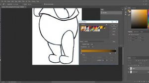Photoshop. Перо (pen tool). Создание выделения. Заливка градиентом. Часть 2