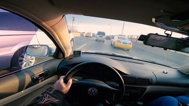 Driving in China PASSAT B5 2004 1.8T POV смотреть онлайн