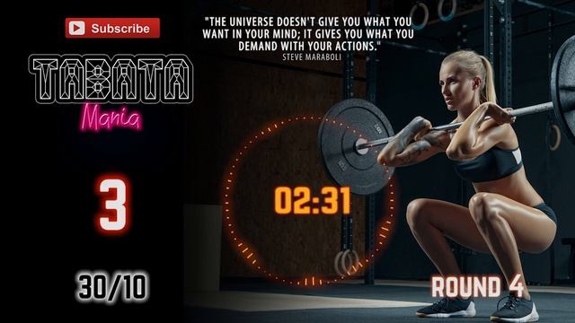 TABATA 30/10 - Workout Music W/ TIMER - Moon By TABATAMANIA