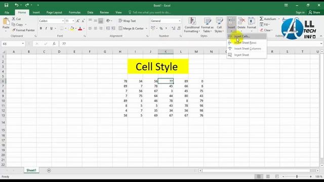 Insert/Delete Cell, Row, Column and Sheet in MS Excel - 2016 | Microsoft Excel Tutorial [Hindi/Urdu смотреть онлайн